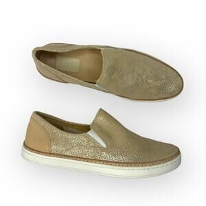 Ugg Women's Adley Perf Starbust Gold Shoes Sneakers Slip On Size 8.5 Perforated